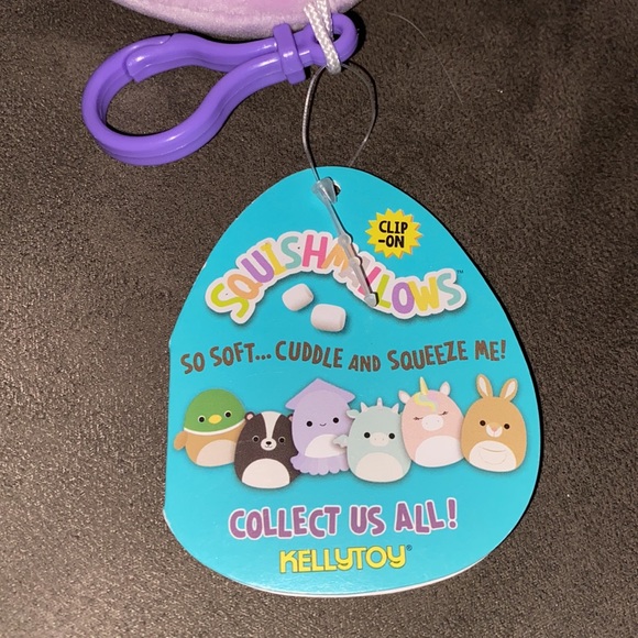 Squishmallows 2019 Violet octopus clip - Picture 2 of 4